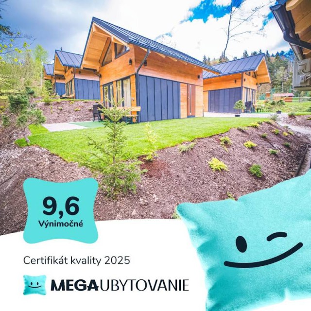 Naše chatky získali významné hodnotenie na portáli MegaUbytovanie.sk